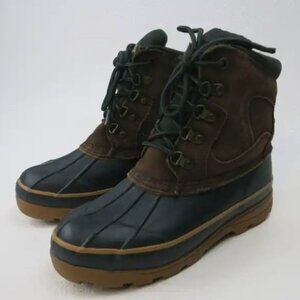 Totes Suede Rubber Insulated Boots Warm Winter Footwear Women's Shoes Sz 7